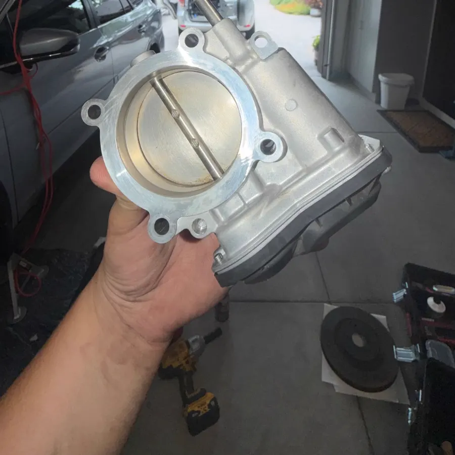 Throttle body after cleaning